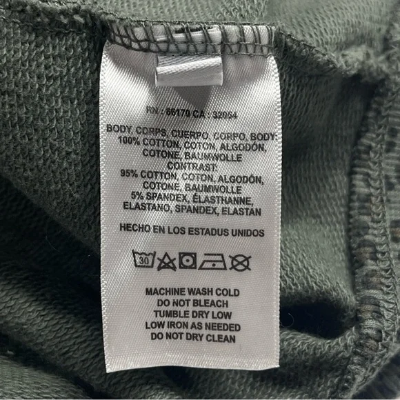 ANTHROPOLOGIE t.la Ruffle Sleeve Womens Sweatshirt Green Animal Print Size Large - Picture 6 of 8